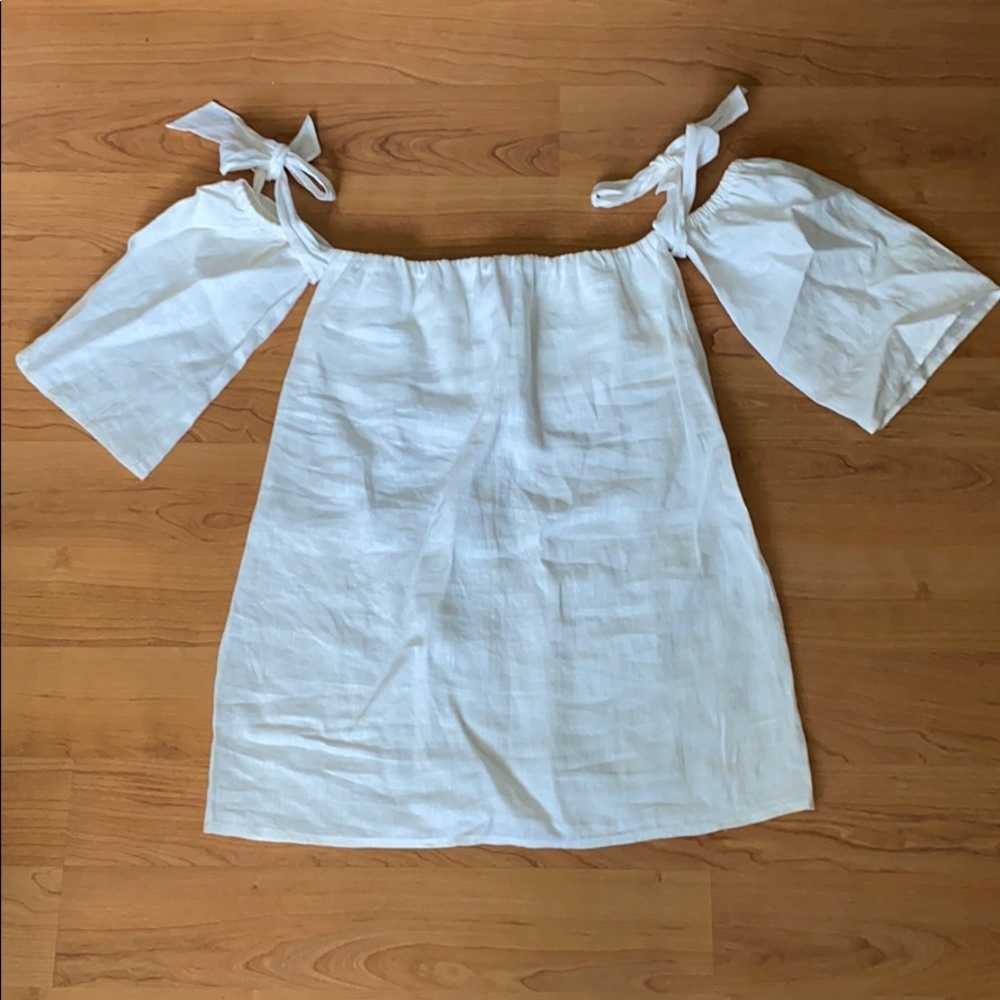 Reformation short off the shoulder dress